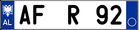Trailer License Plate